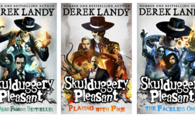 Skulduggery Pleasant - Derek Landy - New Book jackets 1 2 3